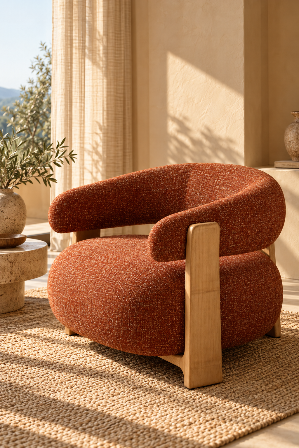 Granite Terracotta Armchair