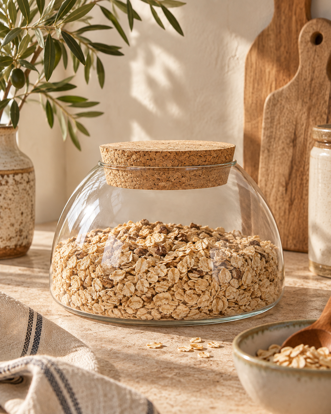 Mareno Glass Storage Jar