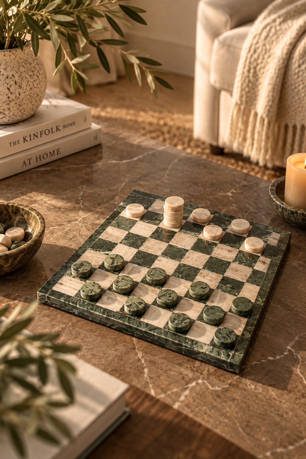 Garel Green Marble Decorative Set