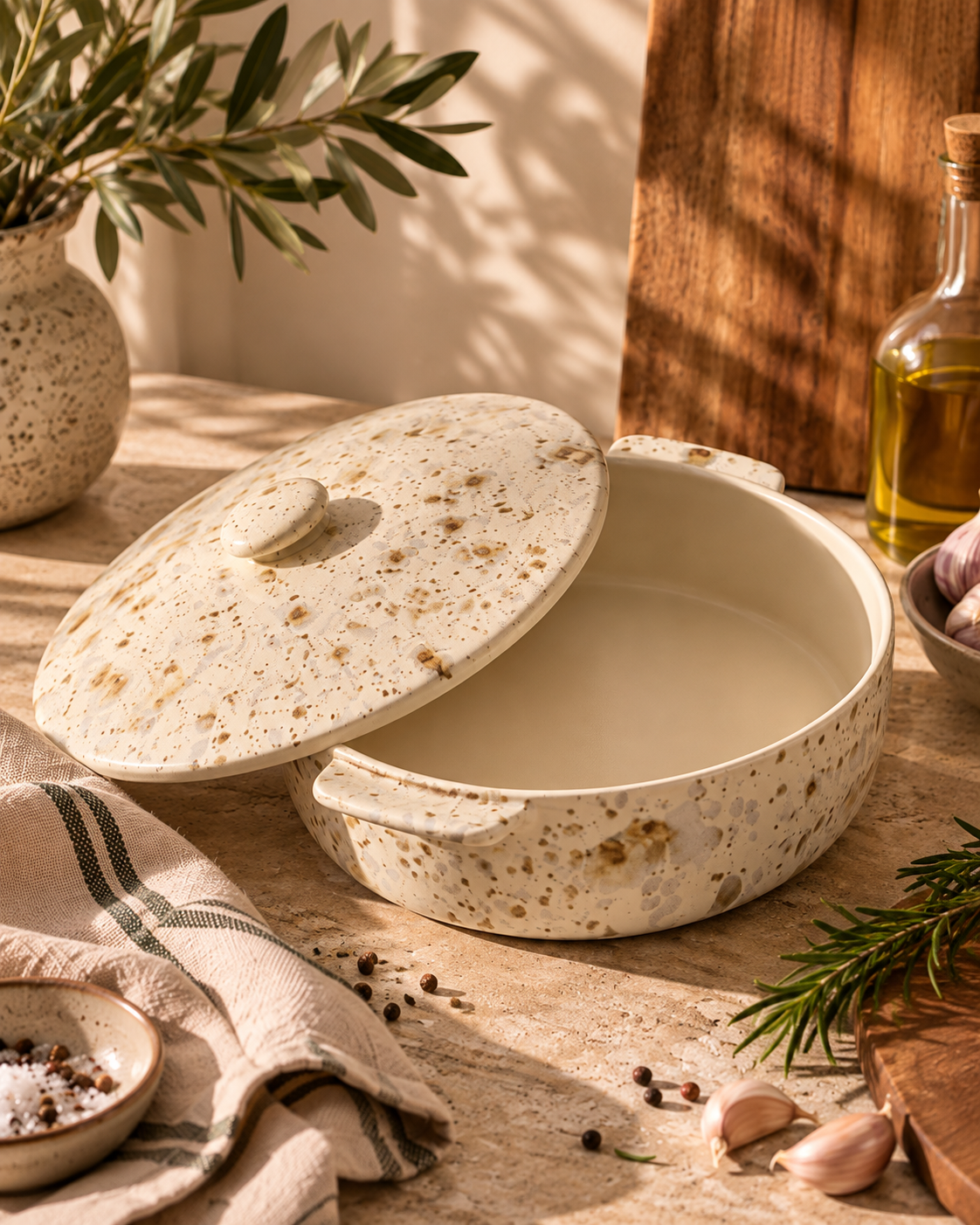 Convia Reactive Glaze Baking Dish