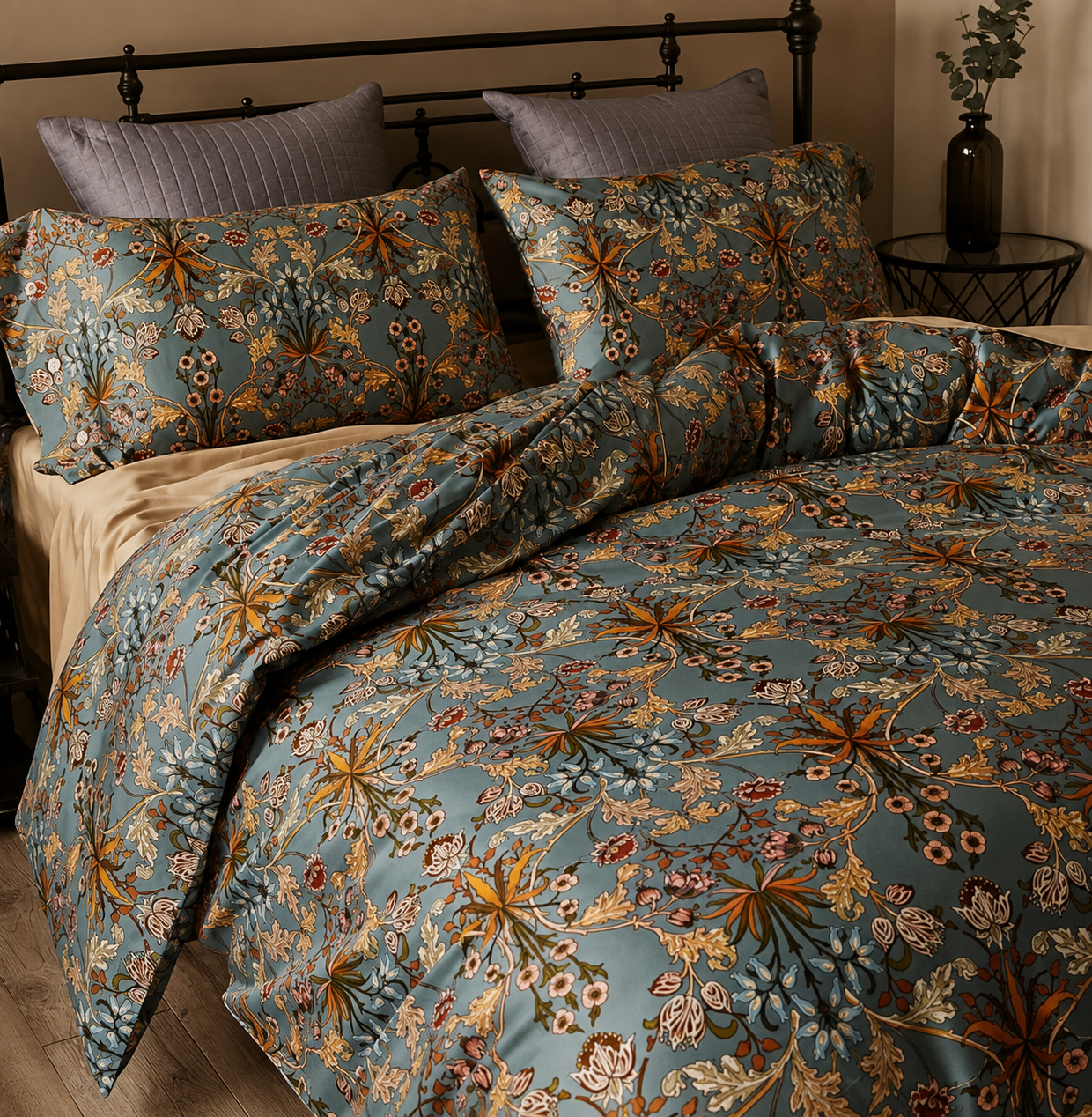 Vintage botanical duvet cover set by Fashionbedding