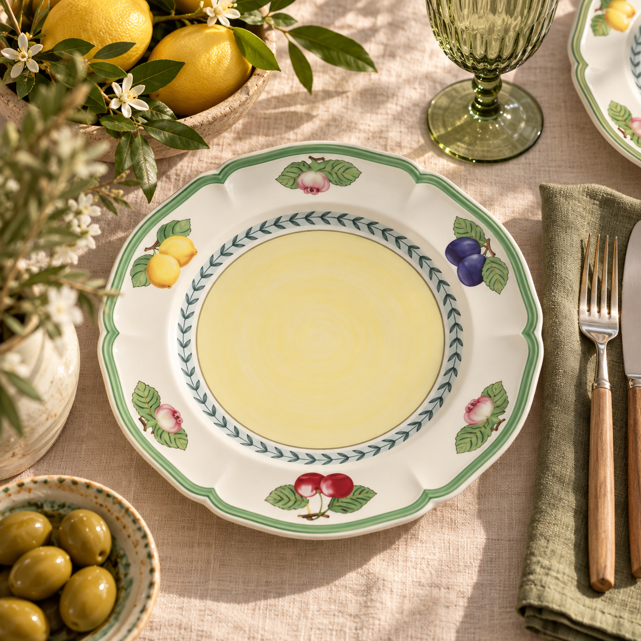 French Garden Fleurence Dinner Plate